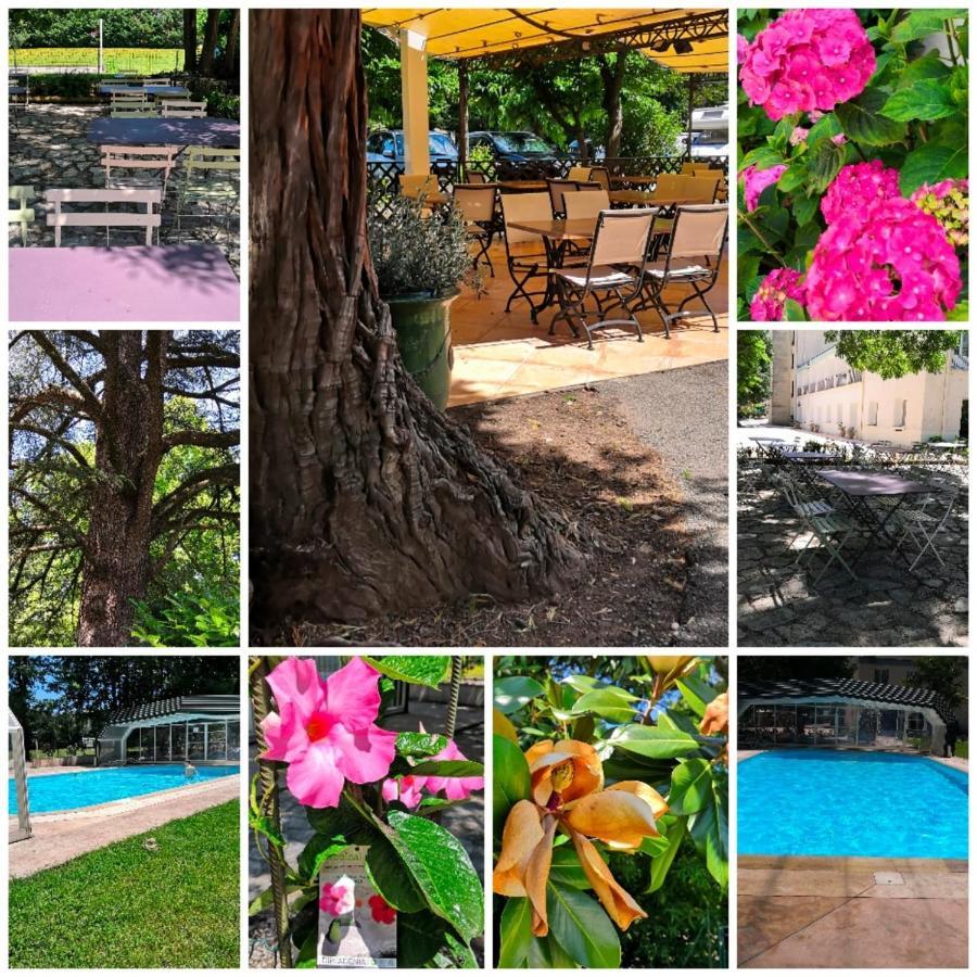 Logis Hotel Restaurant Les Cedres Joyeuse Exterior photo